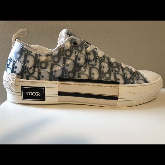 B23 LOW-TOP SNEAKER - White and Black Dior Oblique - Picture 7 of 7